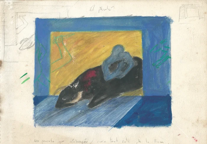 Dibujo preliminar para El perdón