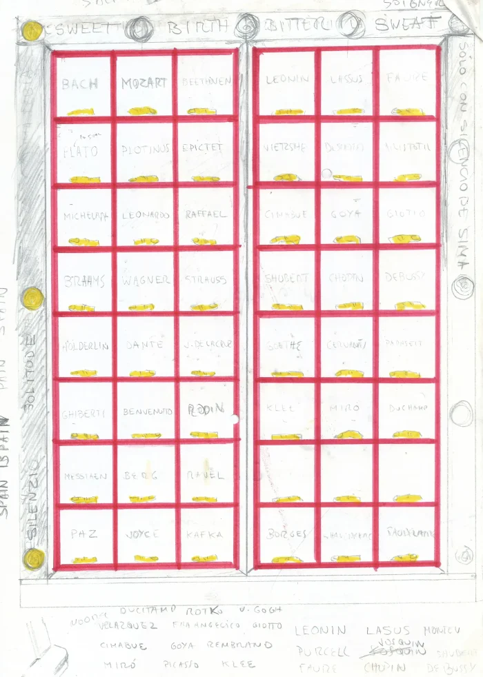 Boceto para Frontera entre dos noches