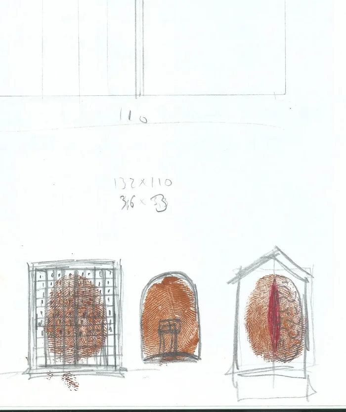 Boceto para Frontera entre dos noches