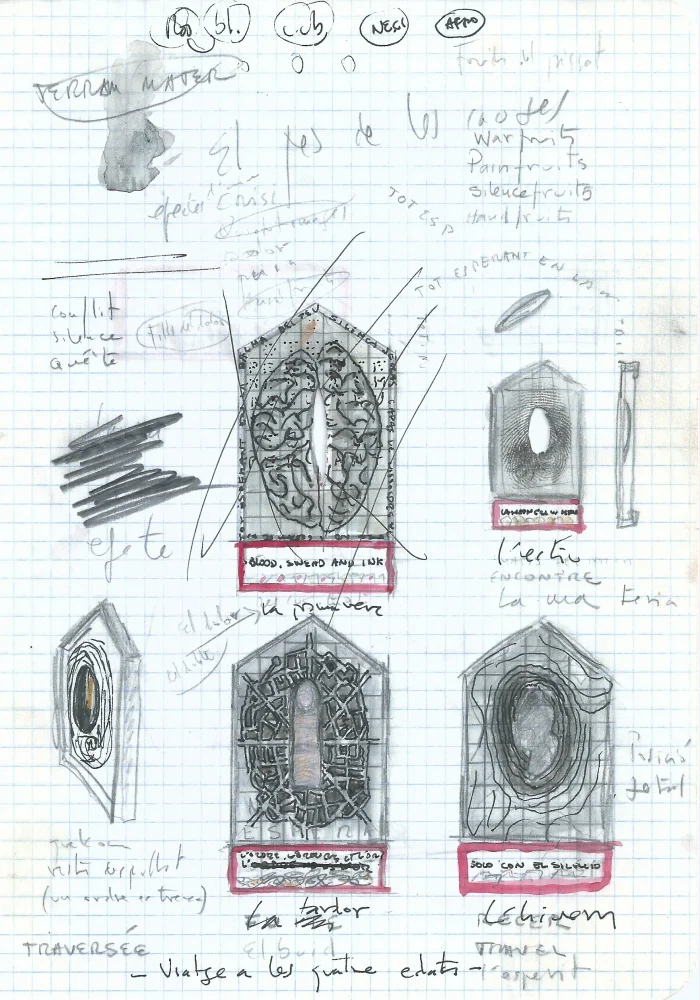 Boceto para Al pie del árbol